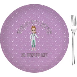 Doctor Avatar 8" Glass Appetizer / Dessert Plates - Single or Set (Personalized)