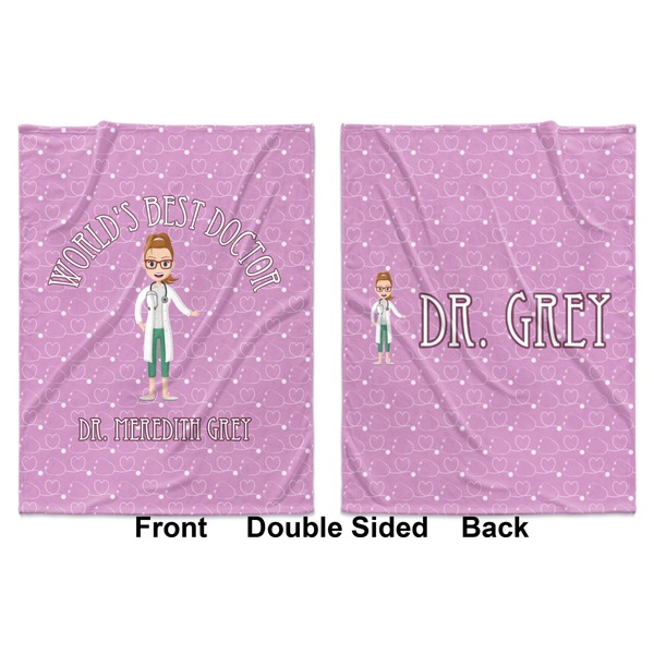 Doctor Avatar Baby Blanket (Double Sided - Printed Front and Back)