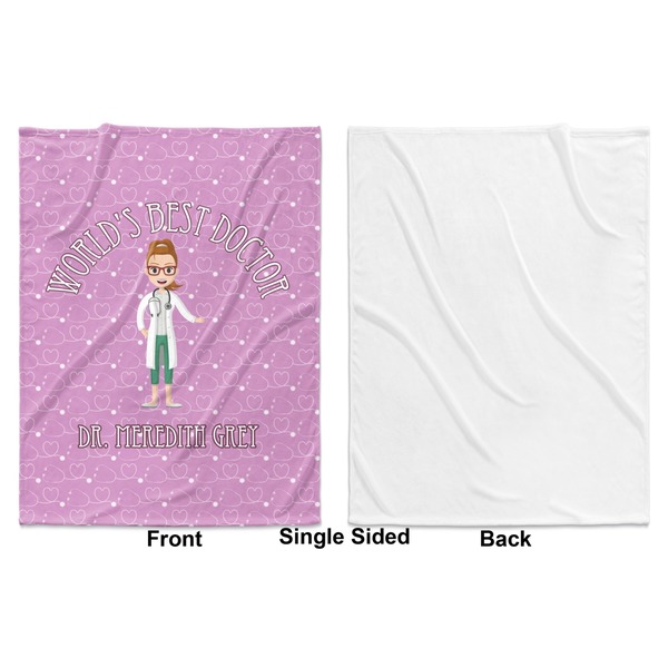 Doctor Avatar Baby Blanket (Single Sided - Printed Front, White Back)