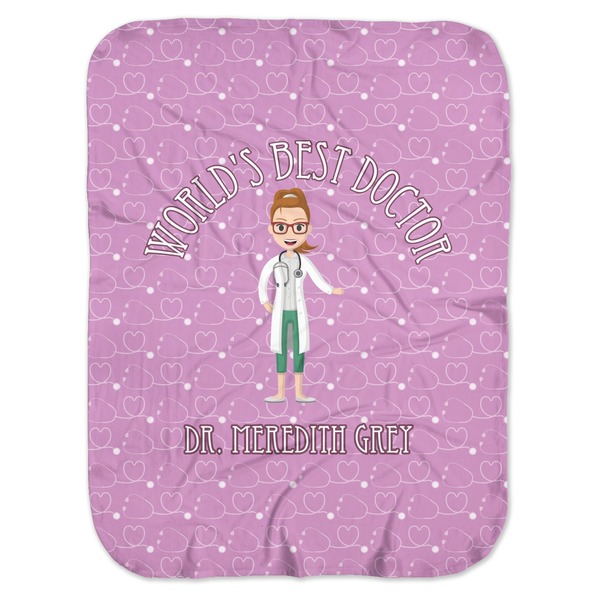 Custom Doctor Avatar Baby Swaddling Blanket (Personalized)