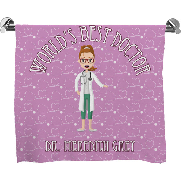 Custom Doctor Avatar Bath Towel (Personalized)