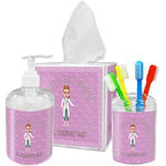 Doctor Avatar Acrylic Bathroom Accessories Set w/ Name or Text