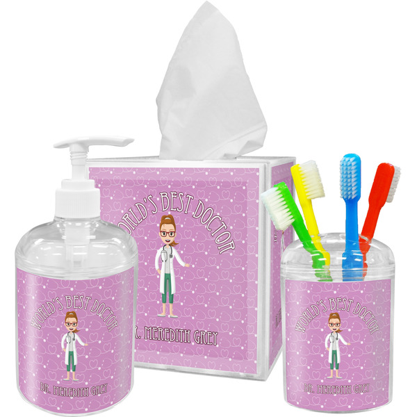 Doctor Avatar Bathroom Accessories Set (Personalized)