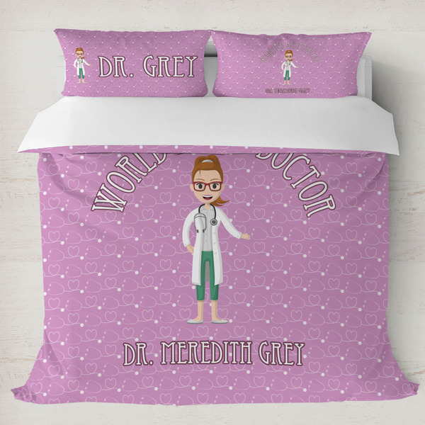 Custom Doctor Avatar Duvet Cover Set - King (Personalized)