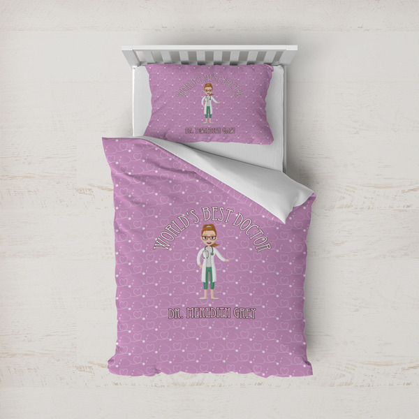 Custom Doctor Avatar Duvet Cover Set - Twin (Personalized)