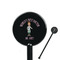 Doctor Avatar 5.5" Round Plastic Stir Sticks - Black - Single Sided (Personalized)