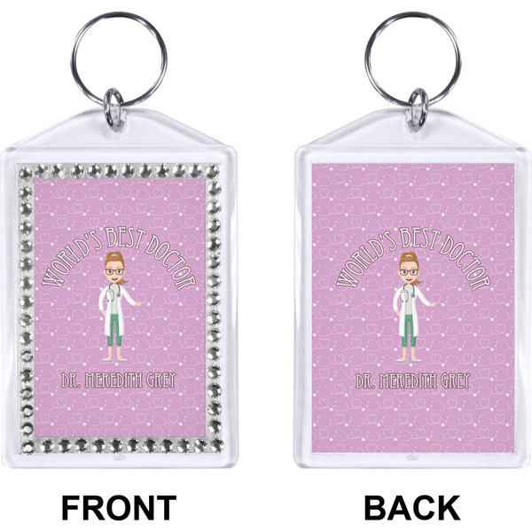 Doctor Avatar Bling Keychain (Front + Back)