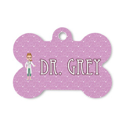 Doctor Avatar Bone Shaped Dog ID Tag - Small (Personalized)