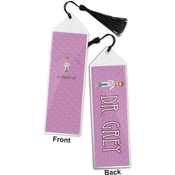 Doctor Avatar Bookmark with tassel - Front and Back