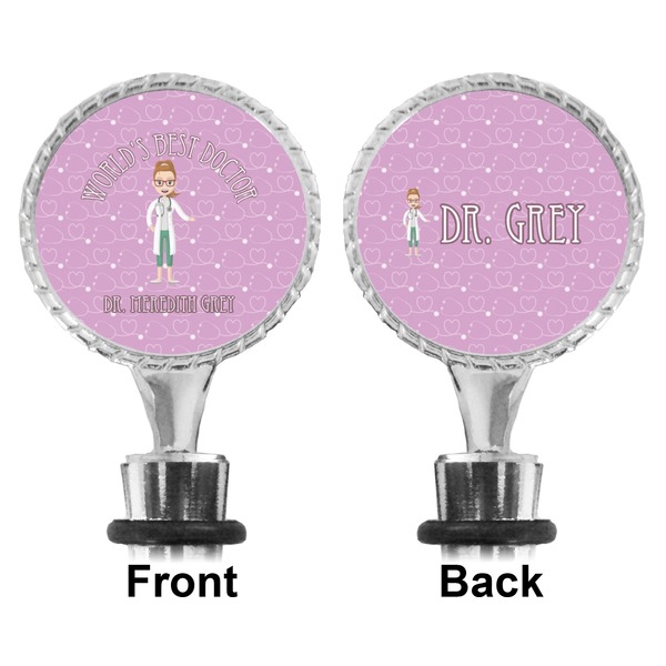 Doctor Avatar Bottle Stopper - Front and Back