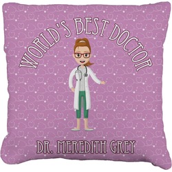 Doctor Avatar Faux-Linen Throw Pillow 16" (Personalized)