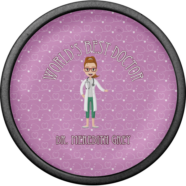 Doctor Avatar Cabinet Knob - Black - Front