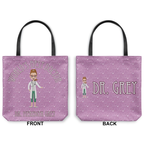 Doctor Avatar Canvas Tote - Front and Back