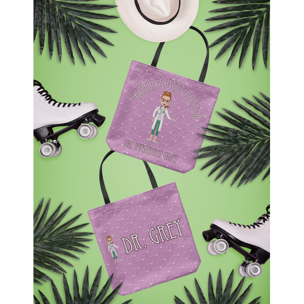 Doctor Avatar Canvas Tote Lifestyle Front and Back