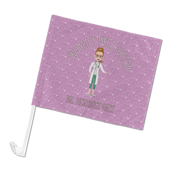 Custom Doctor Avatar Car Flag - Large (Personalized)