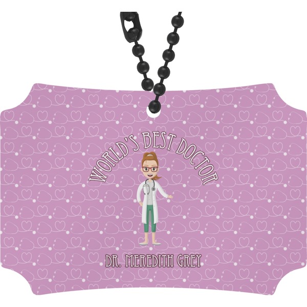 Custom Doctor Avatar Rear View Mirror Ornament (Personalized)
