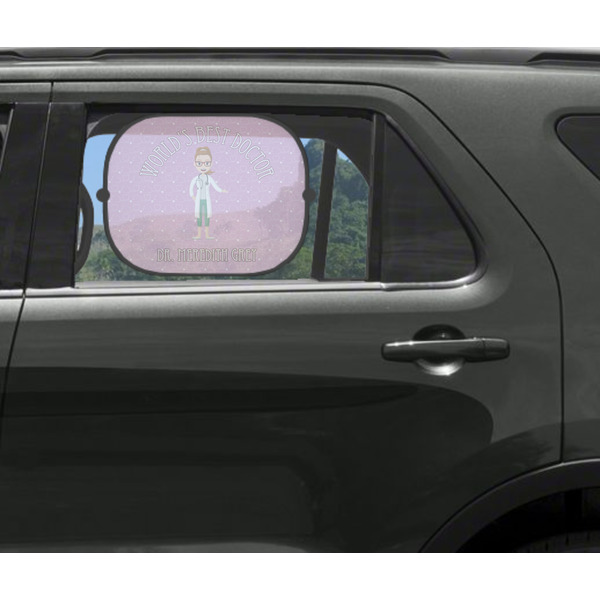 Doctor Avatar Car Sun Shade Black - In Car Window