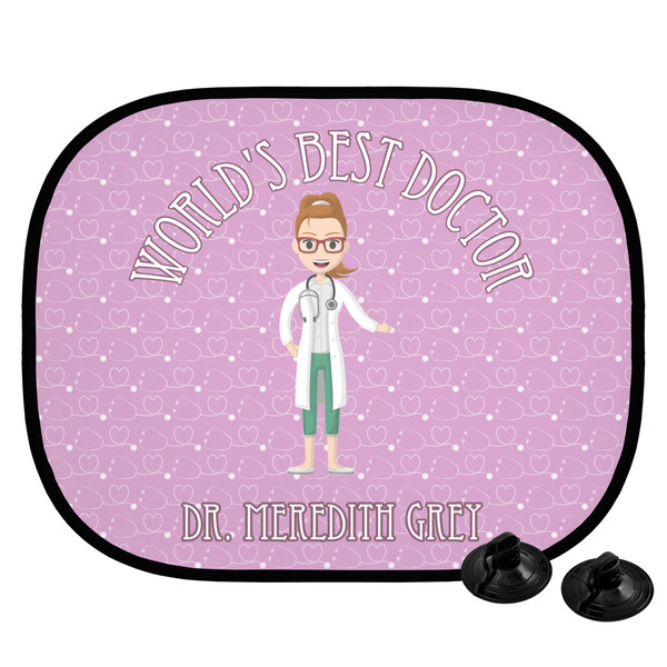 Custom Doctor Avatar Car Side Window Sun Shade (Personalized)