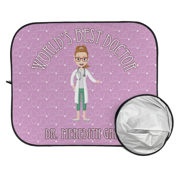 Doctor Avatar Car Sun Shades - FOLDED & UNFOLDED