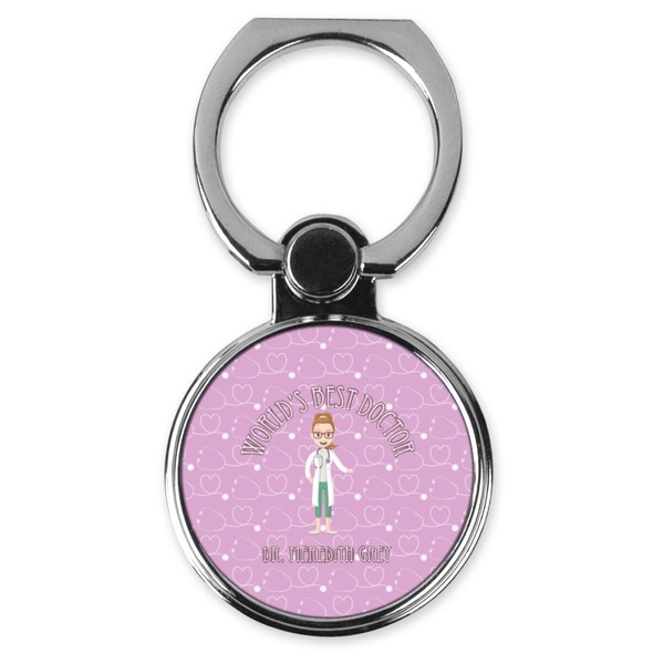 Custom Doctor Avatar Cell Phone Ring Stand & Holder (Personalized)