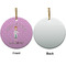 Doctor Avatar Ceramic Flat Ornament - Circle Front & Back (APPROVAL)