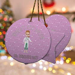 Doctor Avatar Ceramic Ornament w/ Name or Text