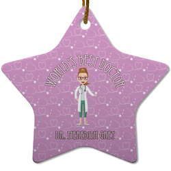 Doctor Avatar Star Ceramic Ornament w/ Name or Text