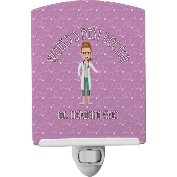 Custom Doctor Avatar Ceramic Night Light (Personalized)