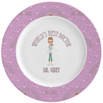 Doctor Avatar Ceramic Dinner Plates (Set of 4) (Personalized)