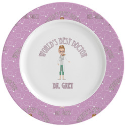 Doctor Avatar Ceramic Dinner Plates (Set of 4) (Personalized)