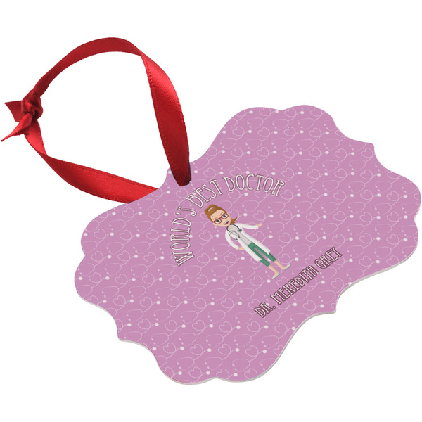 Doctor Avatar Christmas Ornament (Angle View)