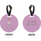 Doctor Avatar Circle Luggage Tag (Front + Back)