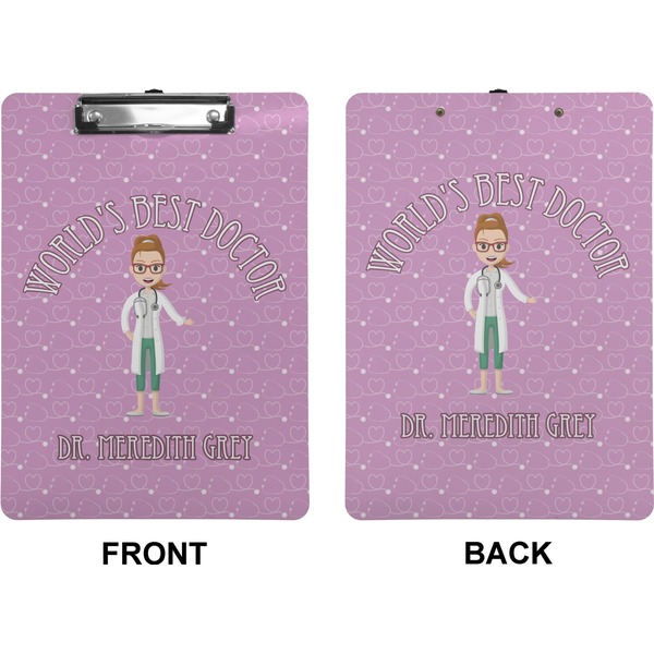 Doctor Avatar Clipboard (Letter) (Front + Back)