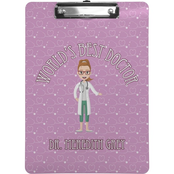 Custom Doctor Avatar Clipboard (Letter Size) (Personalized)