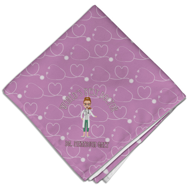 Doctor Avatar Cloth Napkins - Personalized Dinner (Folded Four Corners)