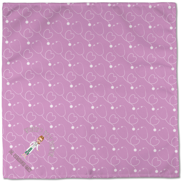 Doctor Avatar Cloth Napkins - Personalized Dinner (Full Open)