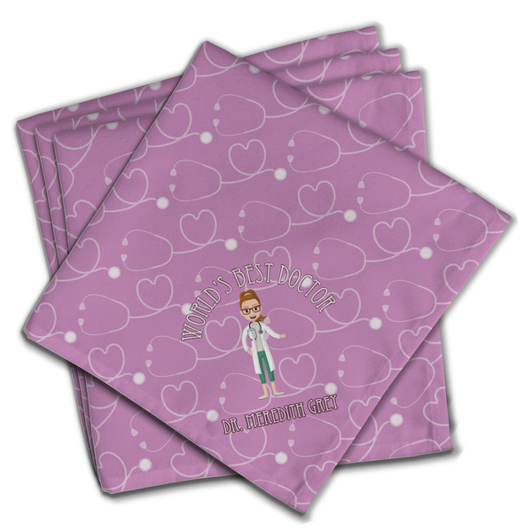 Doctor Avatar Cloth Napkins - Personalized Dinner (PARENT MAIN Set of 4)