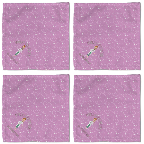 Doctor Avatar Cloth Napkins - Personalized Lunch (APPROVAL) Set of 4