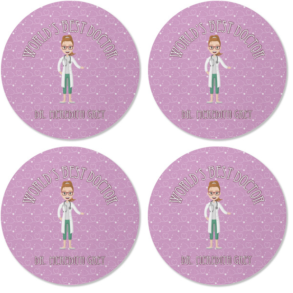 Doctor Avatar Coaster Round Rubber Back - Apvl