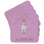 Doctor Avatar Cork Coaster - Set of 4 w/ Name or Text