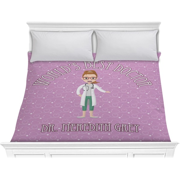 Custom Doctor Avatar Comforter - King (Personalized)
