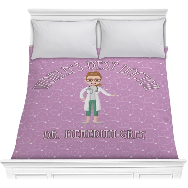 Custom Doctor Avatar Comforter - Full / Queen (Personalized)