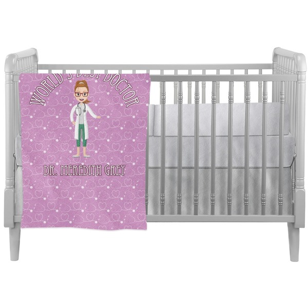 Custom Doctor Avatar Crib Comforter / Quilt (Personalized)