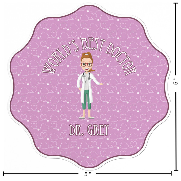 Doctor Avatar Custom Shape Iron On Patches - L - APPROVAL