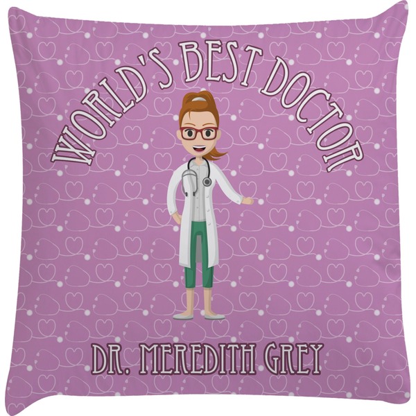 Custom Doctor Avatar Decorative Pillow Case (Personalized)