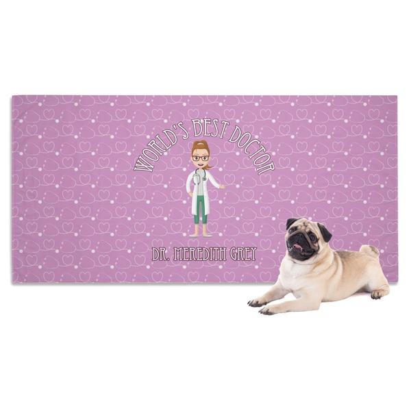 Custom Doctor Avatar Dog Towel (Personalized)