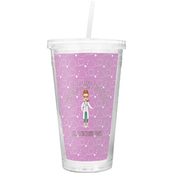 Doctor Avatar Double Wall Tumbler with Straw (Personalized)