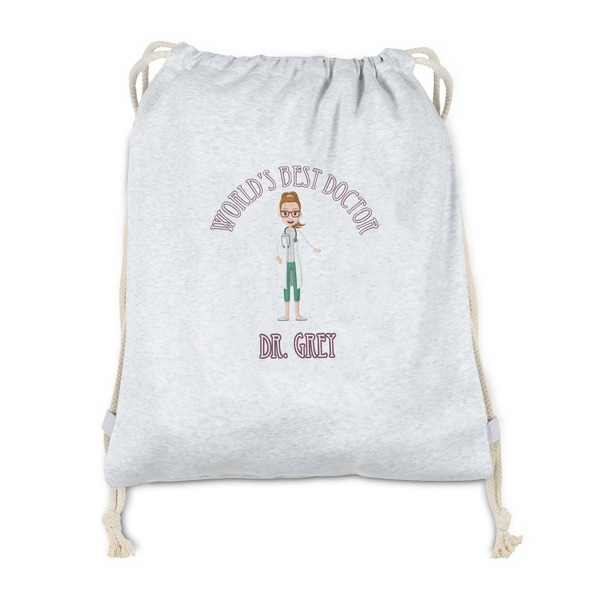 Custom Doctor Avatar Drawstring Backpack - Sweatshirt Fleece - Double Sided (Personalized)