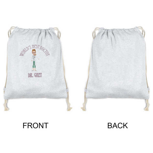 Doctor Avatar Drawstring Backpacks - Sweatshirt Fleece - Single Sided - APPROVAL