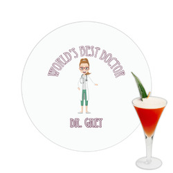 Doctor Avatar Printed Drink Topper -  2.5" (Personalized)